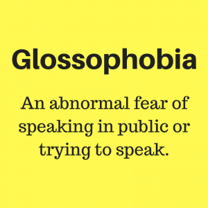fear of public speaking